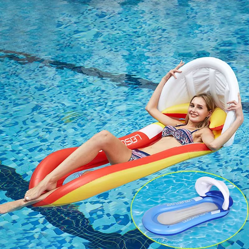 AquaLounger Inflatable Adult Pool Hammock Premium Float For Pool Beach Outdoor Lounging 1