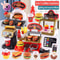 MiniDiner RolePlay Fast Food Kitchen Set Cashier Burger Fries Station For Kids 0