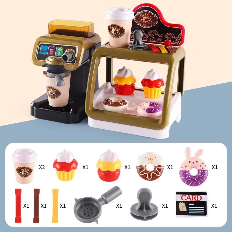 MiniDiner RolePlay Fast Food Kitchen Set Cashier Burger Fries Station For Kids 6