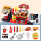 MiniDiner RolePlay Fast Food Kitchen Set Cashier Burger Fries Station For Kids 7