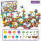 BloomBuilder DIY Flower Garden Blocks Playset Creative Floral Garden Building Toy For Kids Parent 10