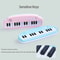 25Key Mini Pocket Piano For Kids Soft Sound Educational Toy Keyboard 2
