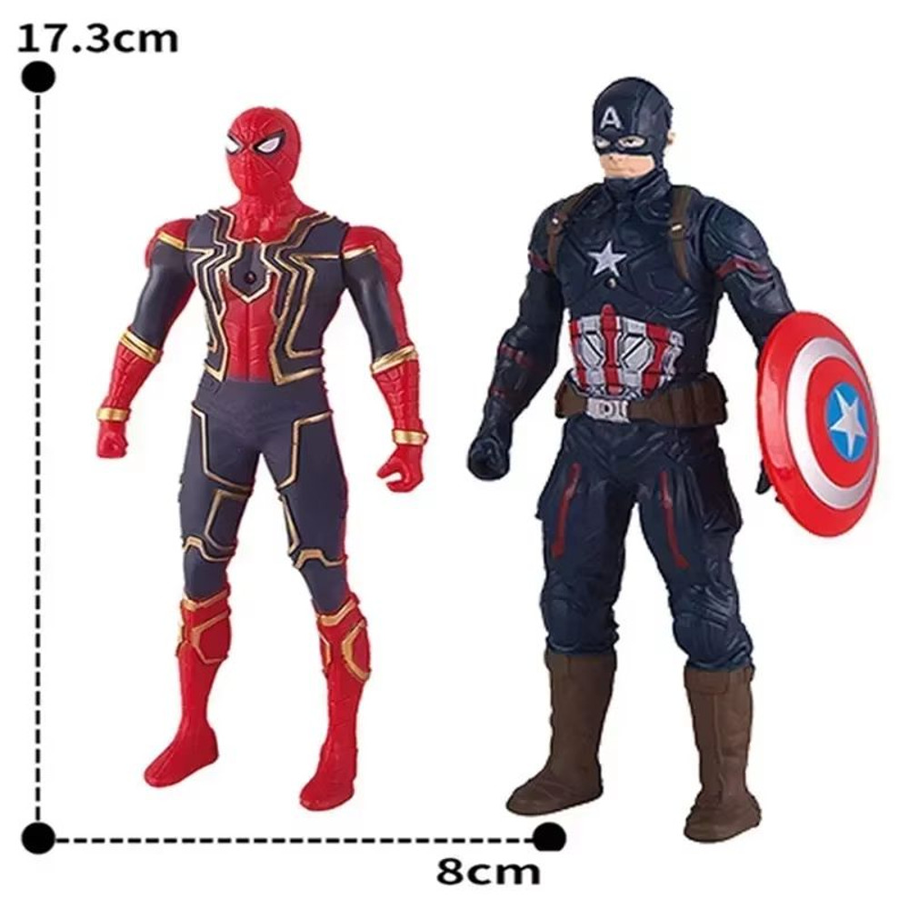 Marvel Superhero Trio 67Inch SpiderMan Hulk And Iron Man Action Figure Set 1