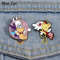 MINISO Magical Girl Enamel Pins Cute Bunny And Bear Lapel Brooch Gift Set 1