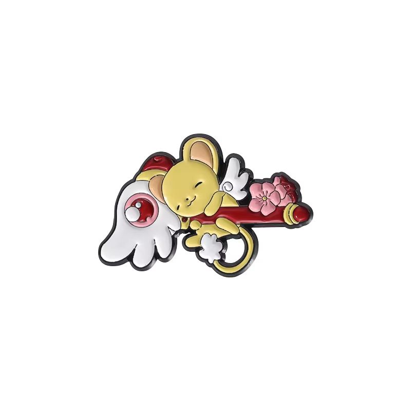 MINISO Magical Girl Enamel Pins Cute Bunny And Bear Lapel Brooch Gift Set 2