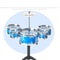 Child Beginner Drum Set Toy Dynamic Jazz Percussion Instrument For Kids 5