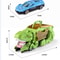 DinoDevour T Rex Transport Car Toy With Alloy Racers 4