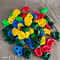 Kids Rock Climbing Wall Holds Set 10 Piece Plastic Climbing Stones For Indoor And Outdoor Play 2