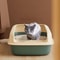 Small Cat Litter Tray Bedpan Anti Splash Kitten Toilet Box 1