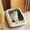 Small Cat Litter Tray Bedpan Anti Splash Kitten Toilet Box 3