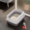 Small Cat Litter Tray Bedpan Anti Splash Kitten Toilet Box 6