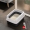 Small Cat Litter Tray Bedpan Anti Splash Kitten Toilet Box 8