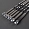 6 Piece Extra Long BBQ Skewers With Wooden Handles Stainless Steel Shish Kebab Grill Sticks 5