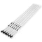 6 Piece Extra Long BBQ Skewers With Wooden Handles Stainless Steel Shish Kebab Grill Sticks 6