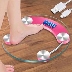 usb rechargeable digital body weight scale for home health and weight loss