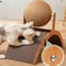 Vertical Cat Scratching Ball Board Toy With Corrugated Column 2