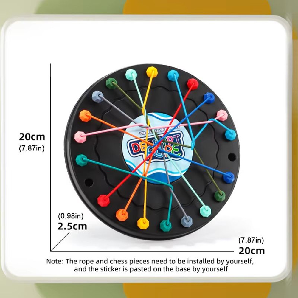 2025 Kids Rope Knot Decoding Logic Training Puzzle Toy 1