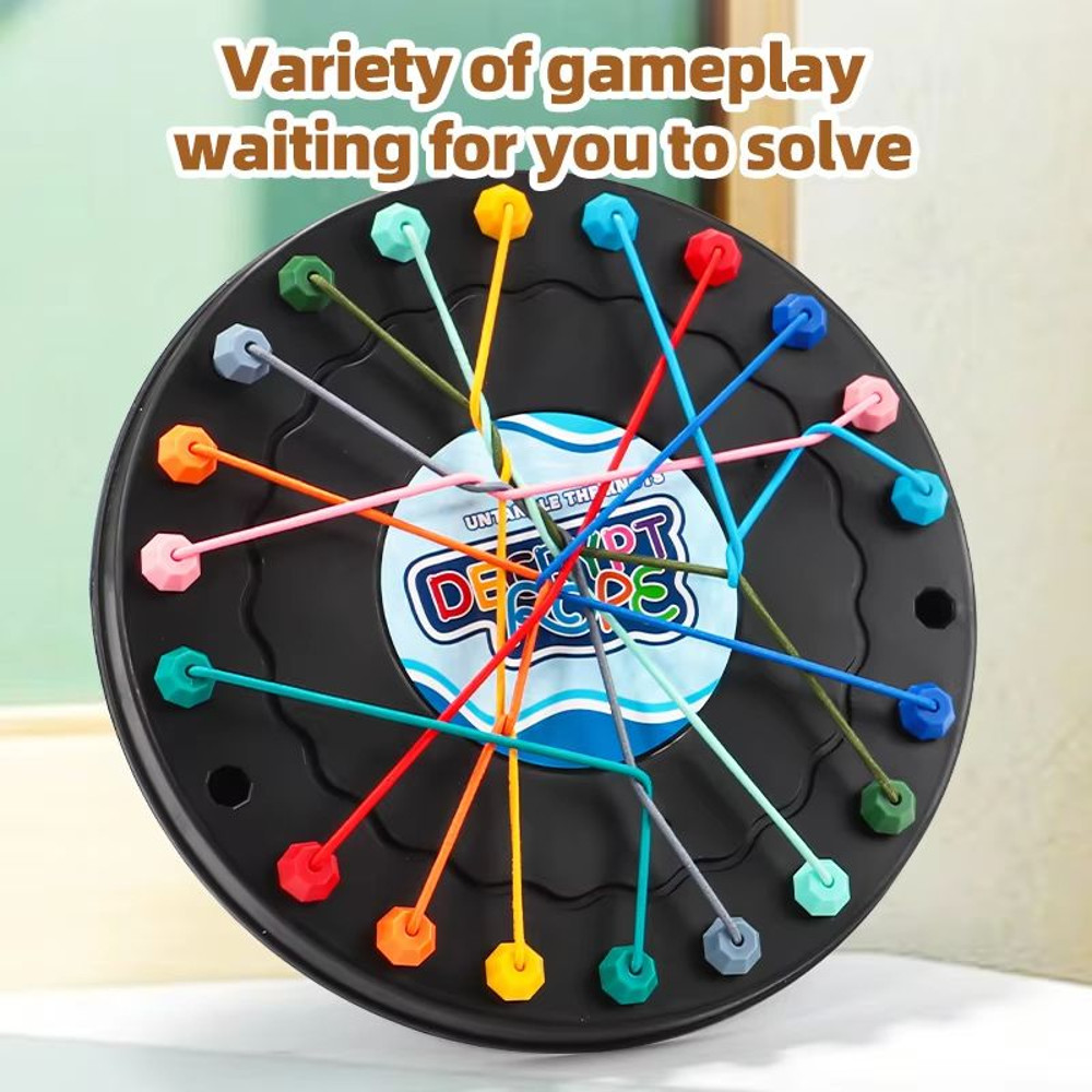 2025 Kids Rope Knot Decoding Logic Training Puzzle Toy 2