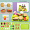 9 Piece Kids Pretend Hamburger Play Food Set For Kitchen Play 5
