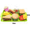 9 Piece Kids Pretend Hamburger Play Food Set For Kitchen Play 6