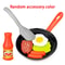 8Piece Kids Pretend Play Kitchen Food Cookware Set With Pot Veggie Meat Bread Omelette And Hot Dog 7