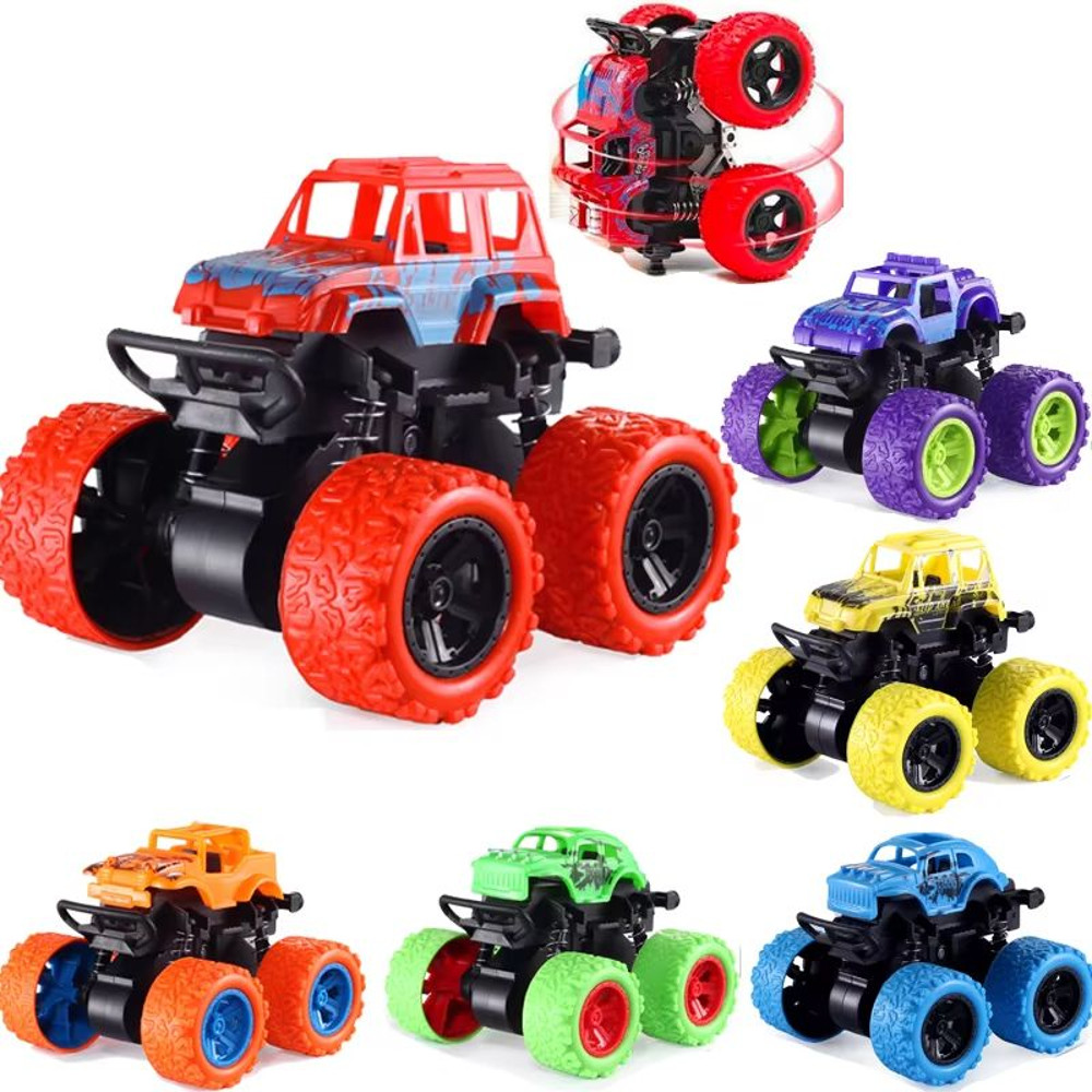 Dinosaur Monster Truck Pull Back Inertia Car Toy For Kids 0