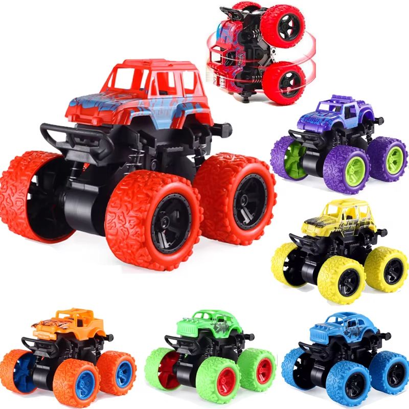 Dinosaur Monster Truck Pull Back Inertia Car Toy For Kids 0