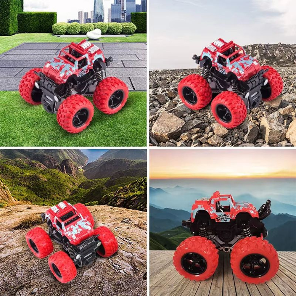 Dinosaur Monster Truck Pull Back Inertia Car Toy For Kids 2
