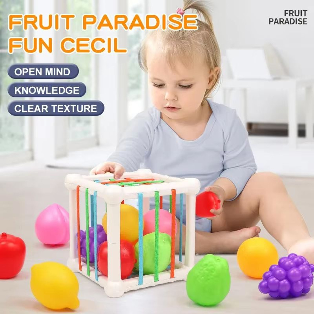 7 Piece Baby Learning Cubes Shape Matching Stacking Educational Toy Set 3