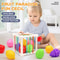 7 Piece Baby Learning Cubes Shape Matching Stacking Educational Toy Set 3