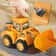PressAndGo Construction Vehicle Toy Excavator And Bulldozer Sliding Car For Kids 3