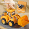 PressAndGo Construction Vehicle Toy Excavator And Bulldozer Sliding Car For Kids 3