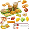 Mini Hamburger Cookie Play Food Set For Kids Kitchen Play 0