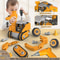 Kids Engineering Vehicle Building Set With Electric Drill And Tool Nuts 0