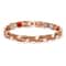 Vintage Copper Magnetic Bracelet For Men Pain Relief Therapy Link Chain With Double Row Magnets 21