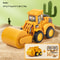 Compact Sliding Excavator And Bulldozer Kids Construction Vehicle Toy 5