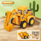 Compact Sliding Excavator And Bulldozer Kids Construction Vehicle Toy 8