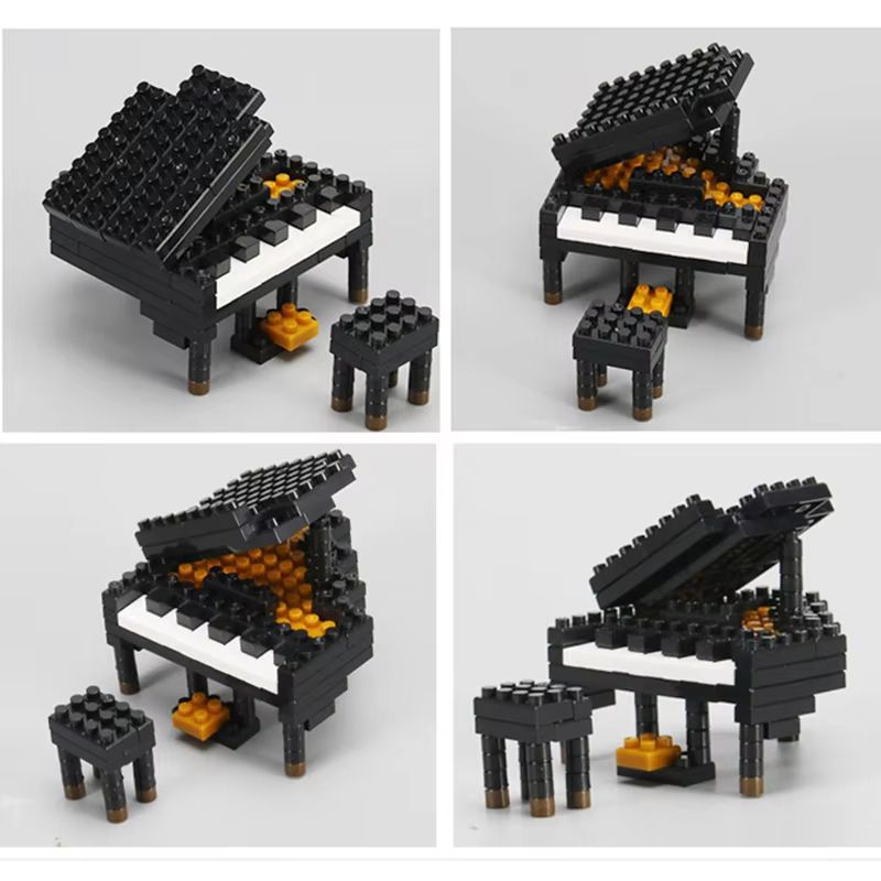 Mini Musical Instrument Building Bricks Set Piano And Guitar Series 4
