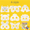 Kids 8Piece Cartoon Animal DIY Mask Craft Kit 8