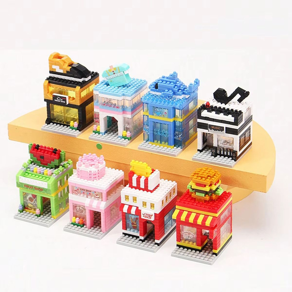 Mini City Street View 3D Building Block Set 1