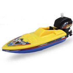 2 pack wind up speed boat bath toy set for kids