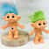 10cm Colorful Hair Troll Doll Keychain Good Luck Bag Charm 2