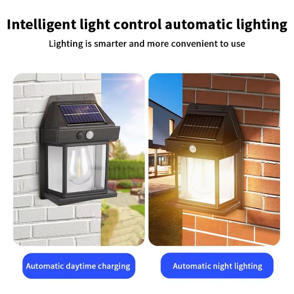 Solar Powered Outdoor Garden Wall Light 2