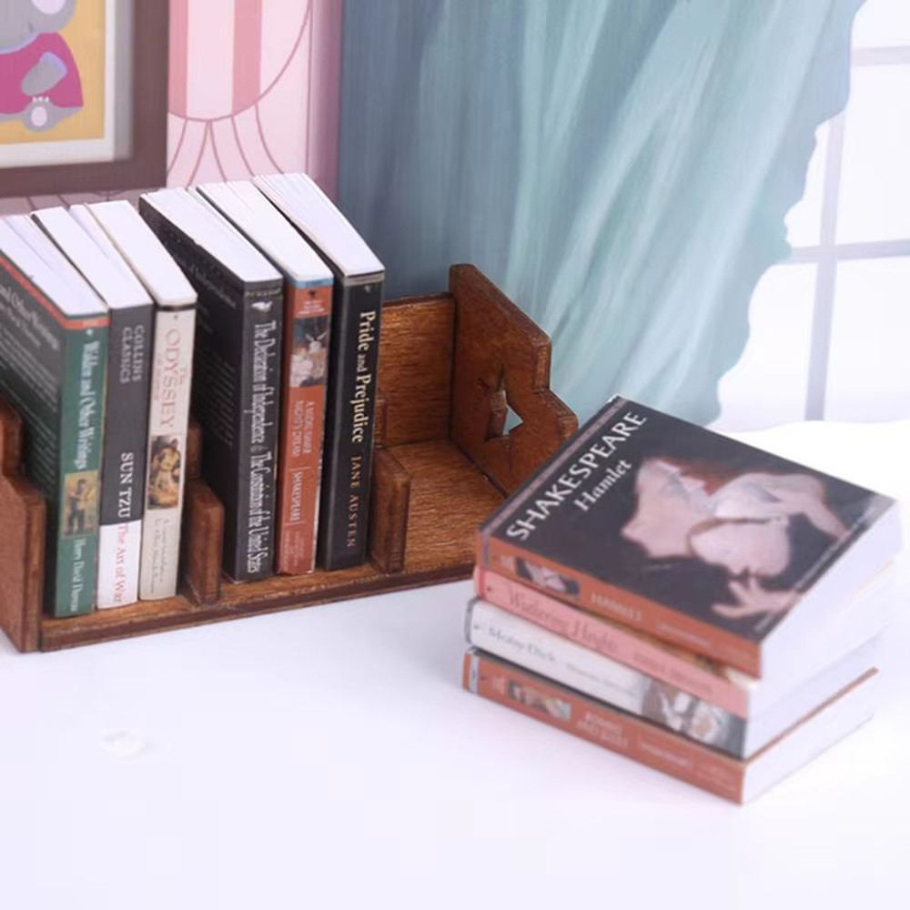 Mini 1 12 Dollhouse Vintage Book Set 10 Piece Decor Collection 2