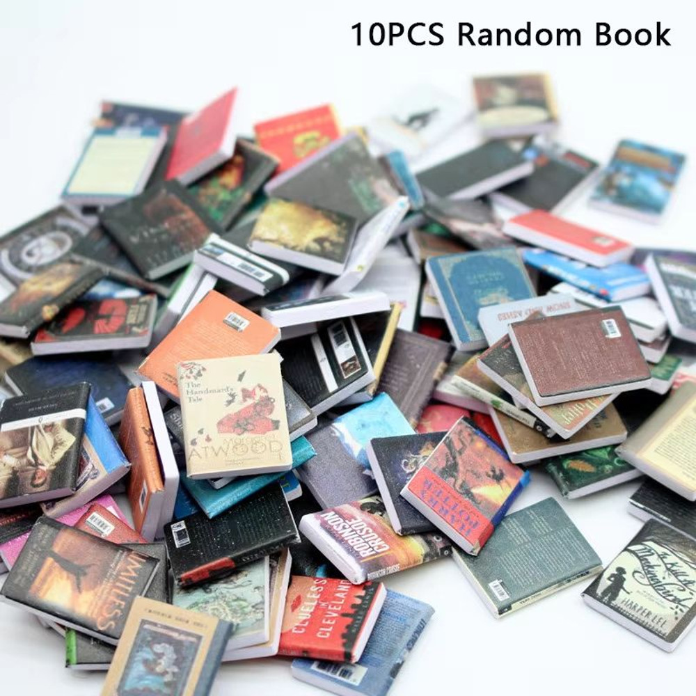 Mini 1 12 Dollhouse Vintage Book Set 10 Piece Decor Collection 6