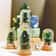 Miniature Glass Christmas Tree Dollhouse Decor Bottle Model 3