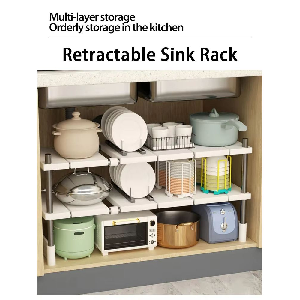 Space Efficient Retractable Under Sink Storage Organizer 5