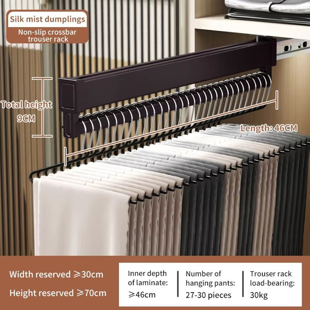 SpaceSaving Expandable Sliding Pants Rack 13