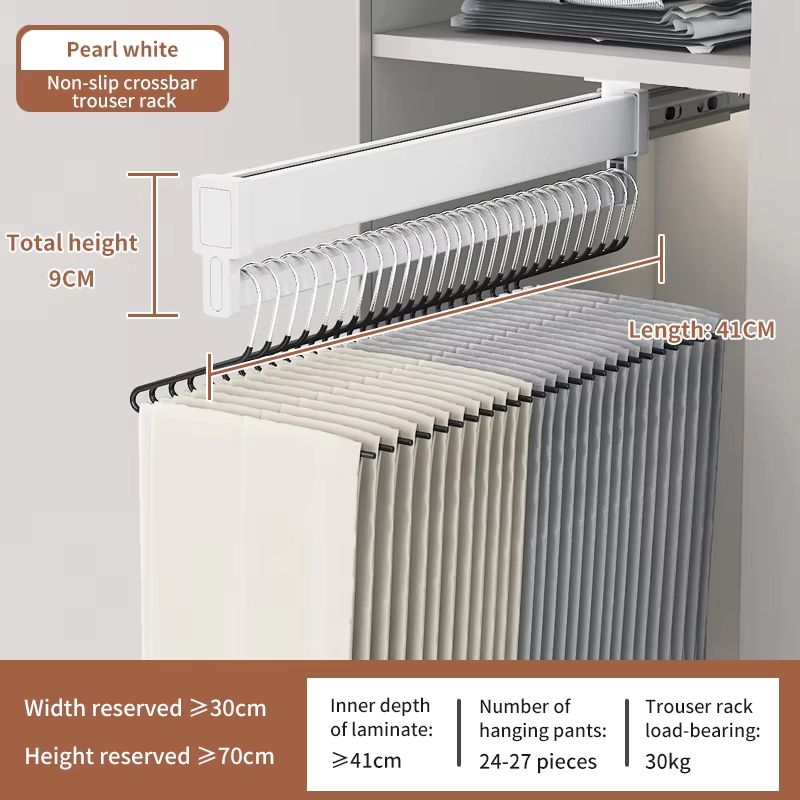 SpaceSaving Expandable Sliding Pants Rack 20