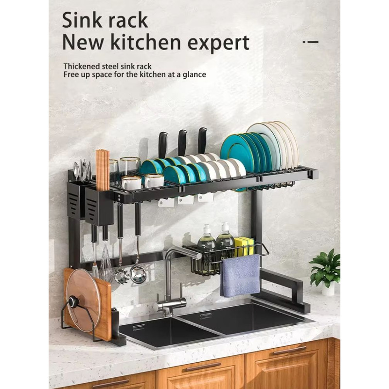 Stainless Steel Kitchen Sink Storage Draining Rack 5